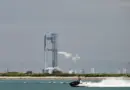 La mégafusée Starship de SpaceX sur son pas de tir