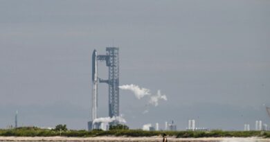 La mégafusée Starship de SpaceX sur son pas de tir