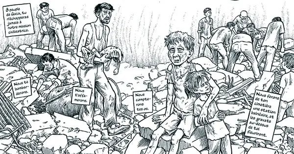 Le rire de l'Ange, une bande dessinée sur la guerre à Gaza