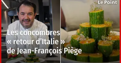Les concombres « retour d'Italie » de Jean-François Piège
