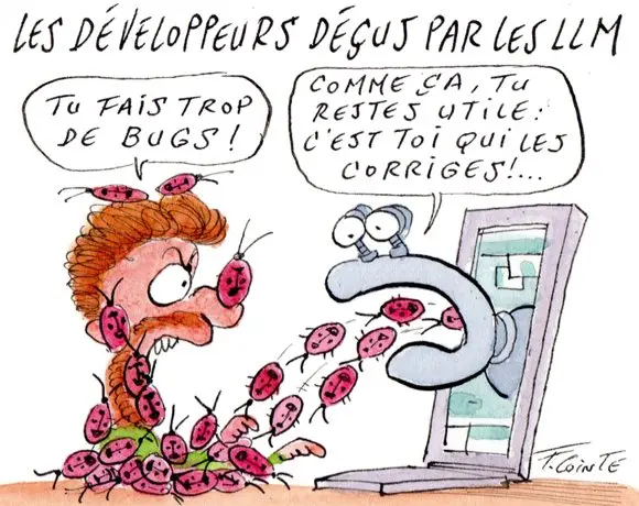 Dessin: Les développeurs perdent confiance dans les résultats de la GenAI