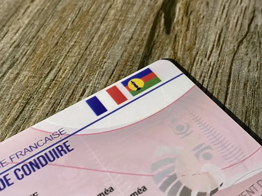 Les drapeaux français et du FLNKS disparaissent du permis de conduire