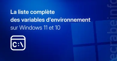Les variables d’environnement dans Windows : la liste complète (et comment les afficher)