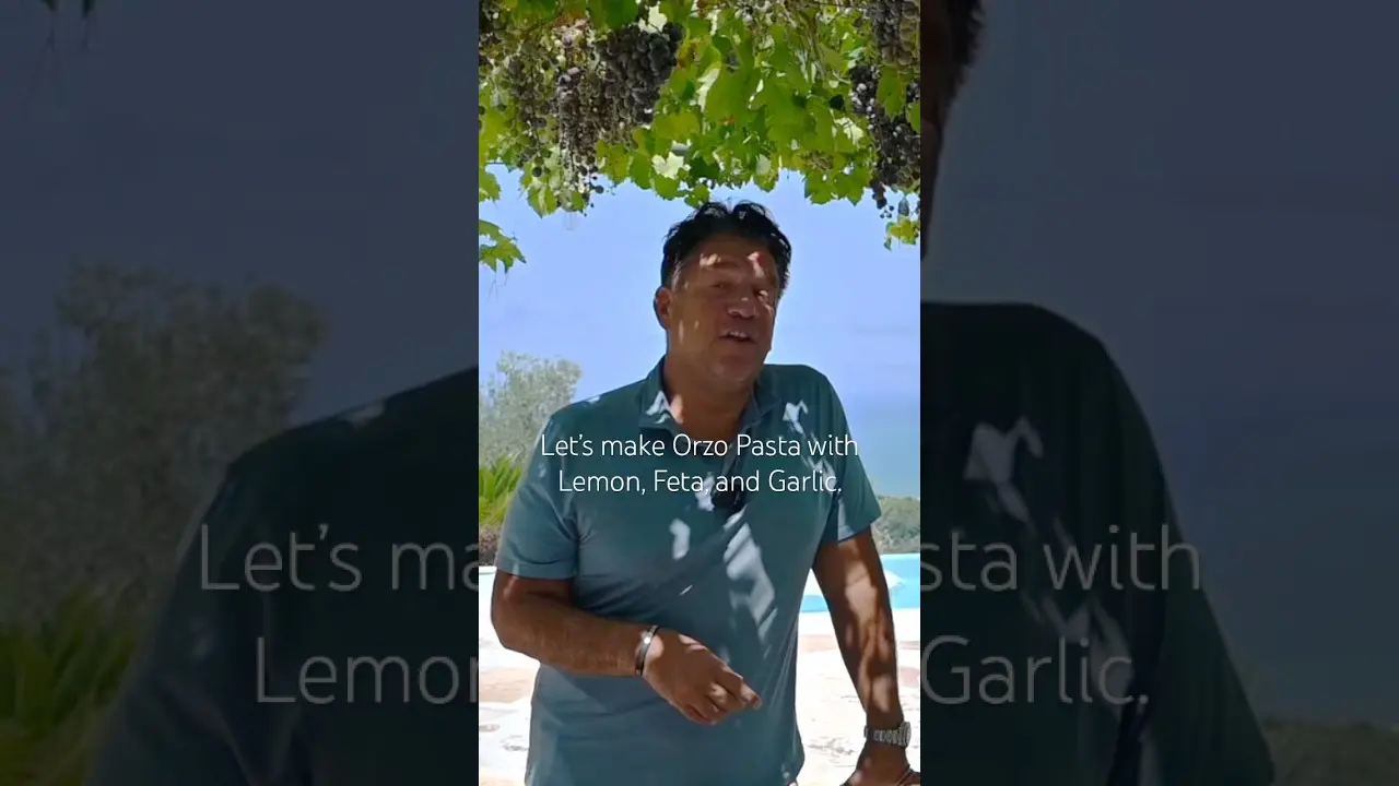 Let’s Make Orzo Pasta with Lemon 🍋 , Feta, and Garlic Cooking Italian with Joe