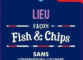 Lieu façon fish and chips 200g