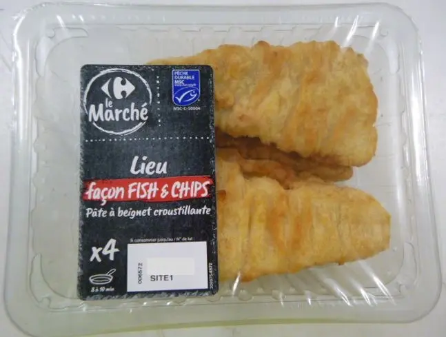 Lieu façon fish & chips MSC
