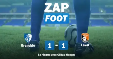 Ligue 2 : revivez les deux buts de la rencontre Grenoble / Laval avec les commentaires d'ICI Mayenne - ici