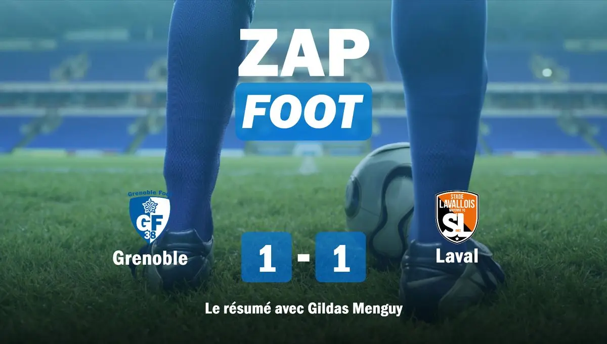 Ligue 2 : revivez les deux buts de la rencontre Grenoble / Laval avec les commentaires d'ICI Mayenne - ici
