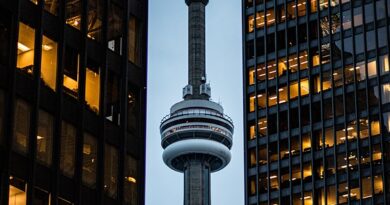 Canada, nature, mountains, Niagara Falls, Northern Lights, maple leaf, cityscape