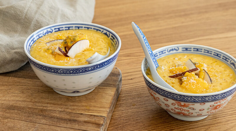 Mango Sago maison : la crème de mangue asiatique au tapioca