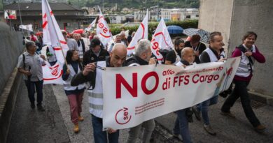 Manifestation au Tessin après l'annonce de la suppression d'emplois chez CFF Cargo
