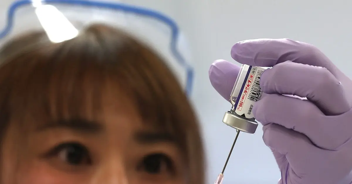 Une photo montre le Lecanemab, vendu sous la marque Leqembi, dans un hôpital du quartier Itabashi, à Tokyo, le 25 décembre 2023.