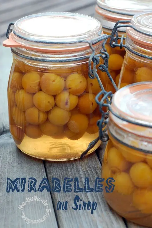 Mirabelles au sirop de Cyril Lignac