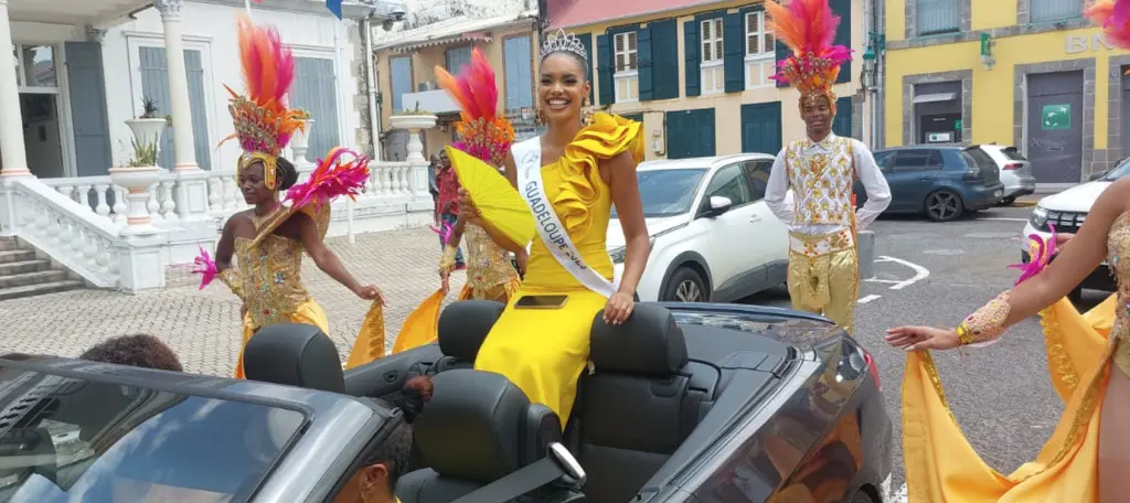 Miss Guadeloupe accueillie en triomphe à Basse-Terre
