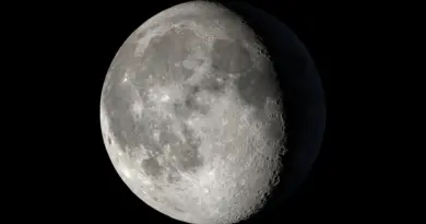 a grey, dusty orb in space