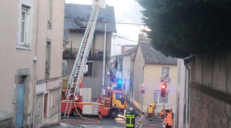 Nouvel incendie dans un immeuble rue Aristide Briand à Limoges, l'habitation détruite malgré l'intervention rapide des pompiers