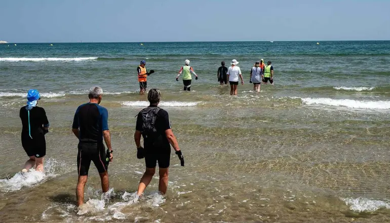 On a testé pour vous : la marche aquatique à Port-la-Nouvelle - L'Echo du Languedoc