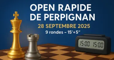 Open Rapide de Perpignan 28 Septembre 2025 – Ligue des Échecs d'Occitanie