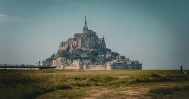 Normandie, Caen, Rouen, Mont-Saint-Michel, cliff, beach, cow, landscape, D-Day