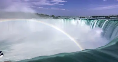 Canada, nature, mountains, Niagara Falls, Northern Lights, maple leaf, cityscape