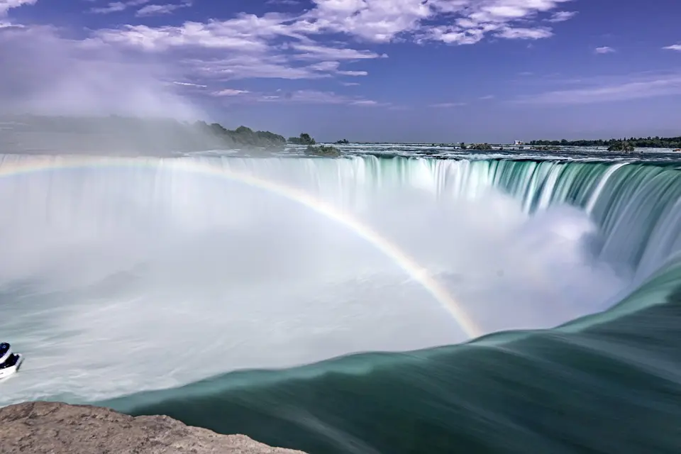 Canada, nature, mountains, Niagara Falls, Northern Lights, maple leaf, cityscape