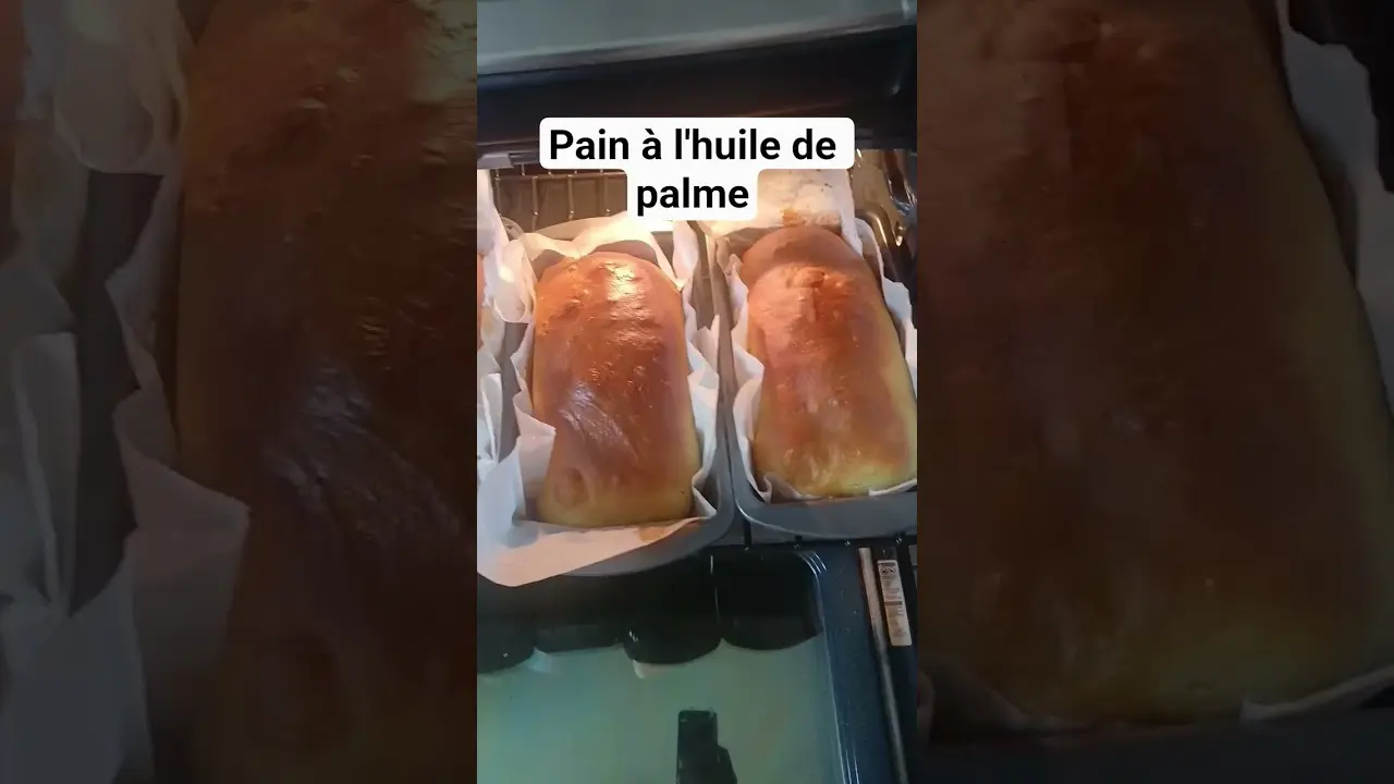 Pain maison à l'huile de palme rouge. Très bon!