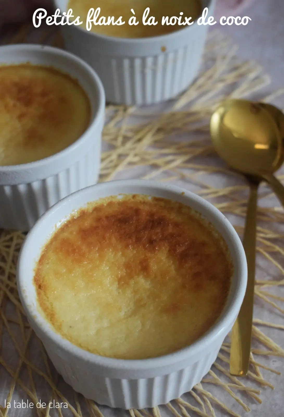 Petits flans à la noix de coco