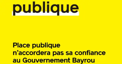 Place publique n’accordera pas sa confiance au Gouvernement Bayrou - Place publique