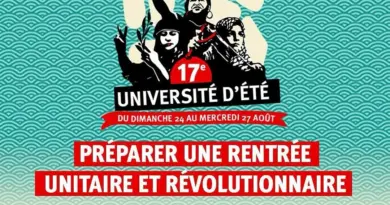 Port-Leucate – 17e Université d'été du NPA l'Anticapitaliste