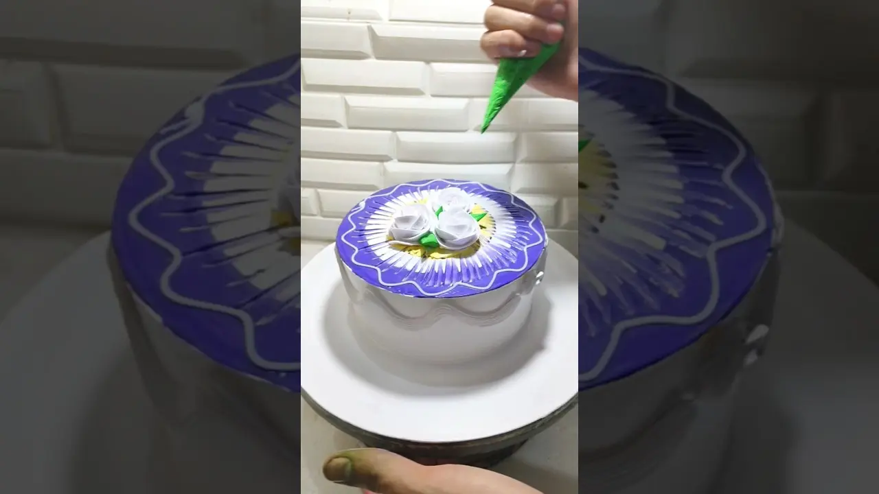 Purple Colour Cake Design #shortsfeed #youtubeshorts #viralvideo #trending #viralvideo