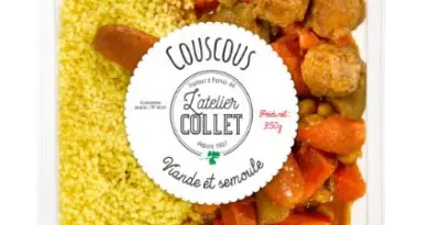 Rappel Consommateur - Détail Couscous viande et semoule 350G AC Atelier collet