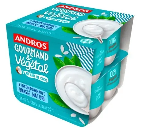 Rappel Consommateur - Détail L'incontournable brassé nature au lait de coco ANDROS GOURMAND & VEGETAL
