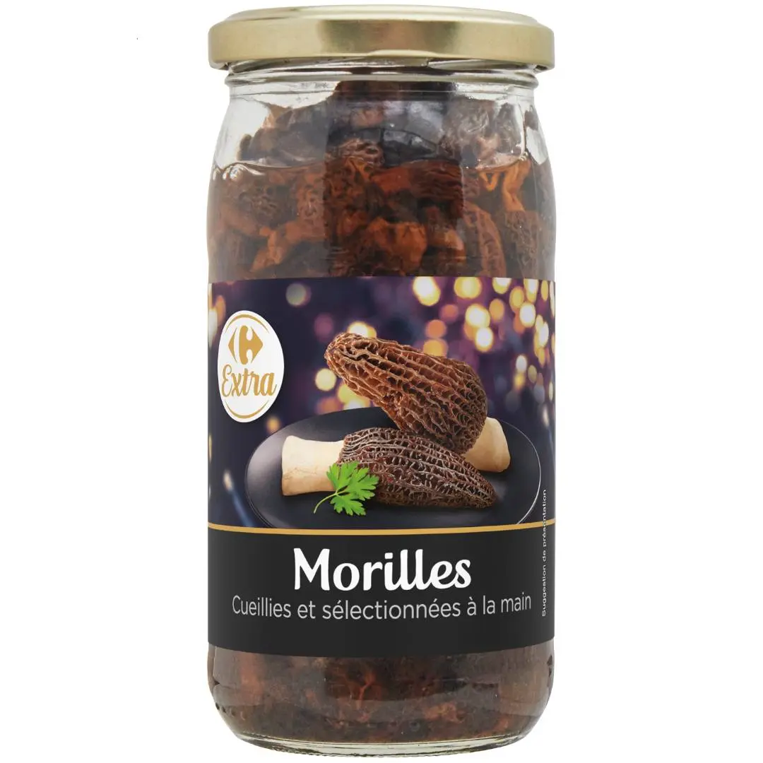Rappel Consommateur - Détail MORILLES Cueillies et sélectionnées à la main Carrefour EXTRA