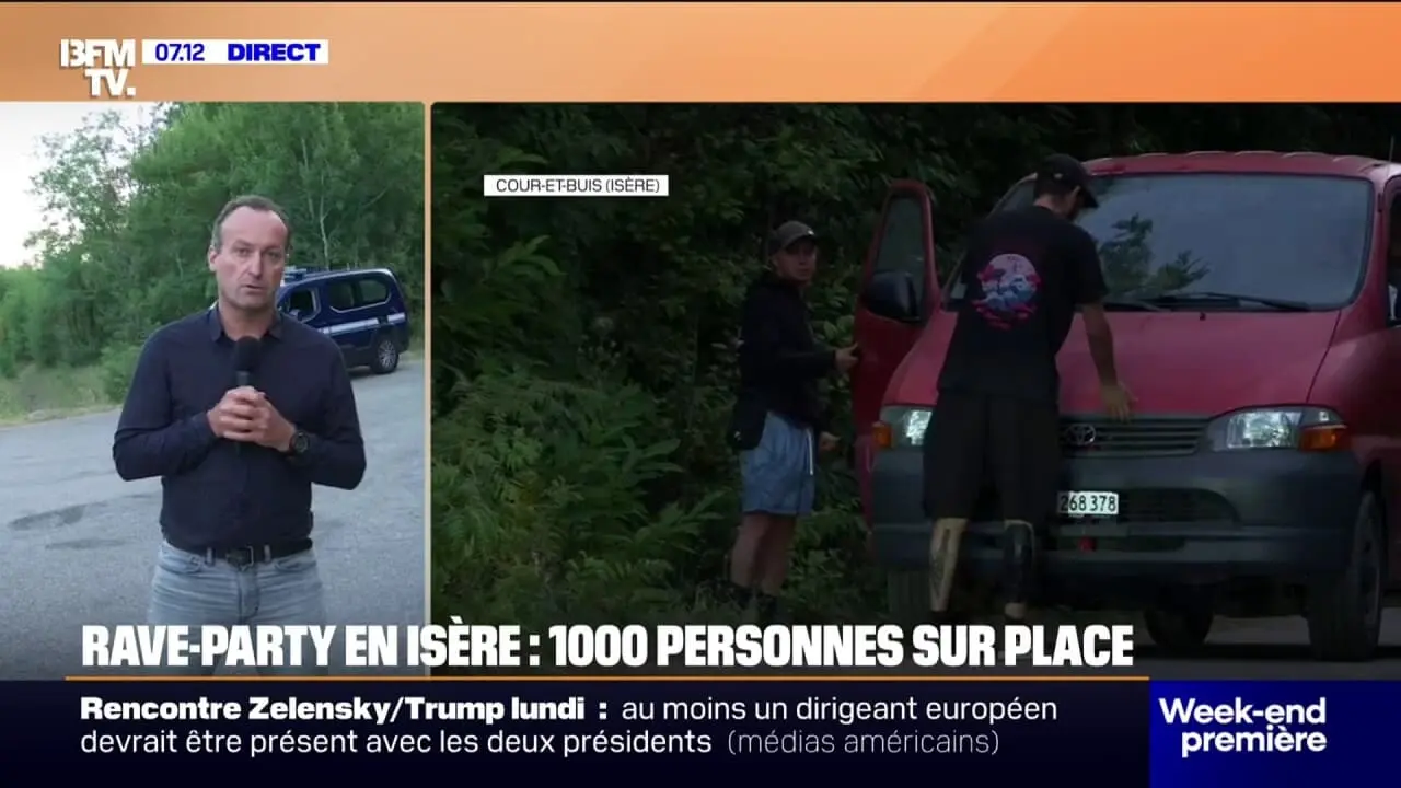 Rave-party illégale en Isère: environ 1.000 personnes sont sur place