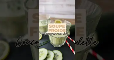 Recette de soupe froide concombre ciboulette