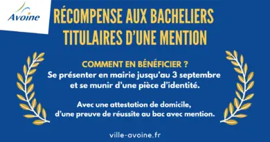 Récompense aux bacheliers 2025 titulaires d’une mention