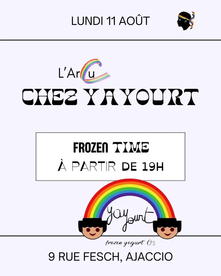 Rejoignez-nous pour un moment convivial chez Yayourt, vente de yaourt glacé dans la rue Fesch, à Ajaccio, le lundi 11 août à par...