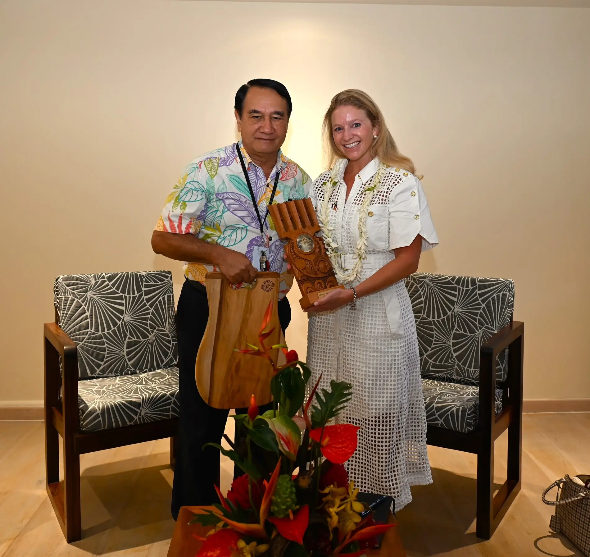 Rencontre protocolaire entre le Président de l’Assemblée et la Consule générale par intérim d’Australie