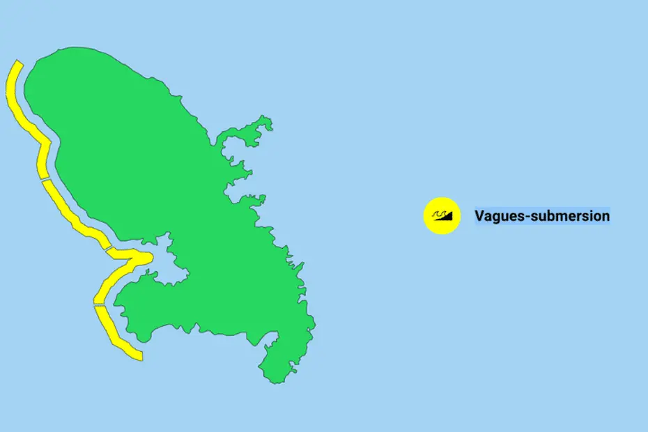 Retour au vert pour les pluies, mais vigilance jaune maintenue sur la côte caraïbe face à la houle générée par l’ouragan Erin