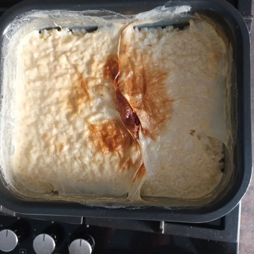 Riz au 🥛 lait demi-écrémé au combi ninja