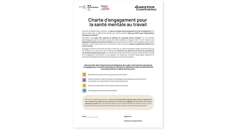 Santé mentale au travail : une charte d’engagement portée par l’Alliance pour la santé mentale | Travail-emploi.gouv.fr | Ministère du Travail, de la Santé, des Solidarités et des Familles