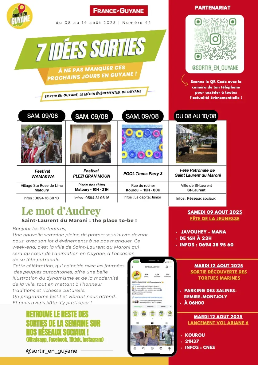 Sortir en Guyane : le week-end sera chargé en événements