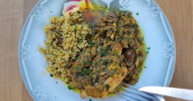 Tajine poulet citron olives