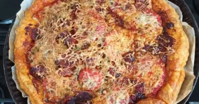 🥧 Tarte façon brushetta avec 🍅 tomates et chorizo