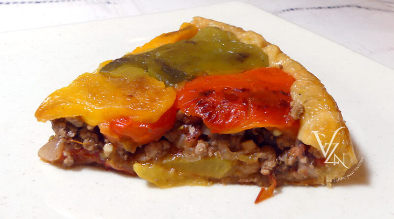 Tatin aux trois poivrons slider