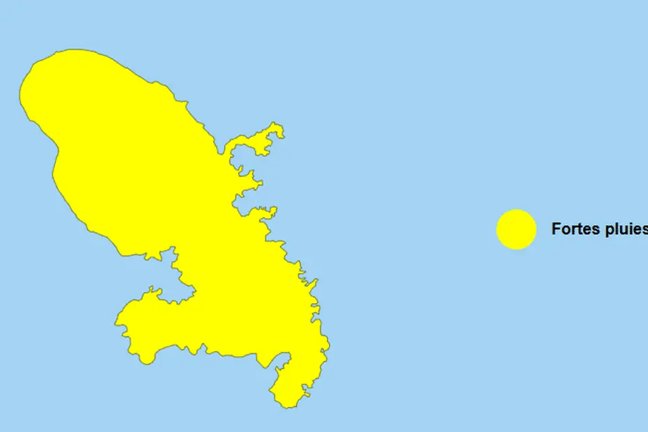 Tempête Erin : la Martinique en vigilance jaune pour fortes pluies et orages ce vendredi 15 août