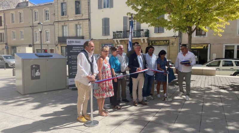 Terminé les poubelles sur le trottoir quartier Nord Gambetta à Nîmes 20 conteneurs d'un nouveau genre entrent en service - ici