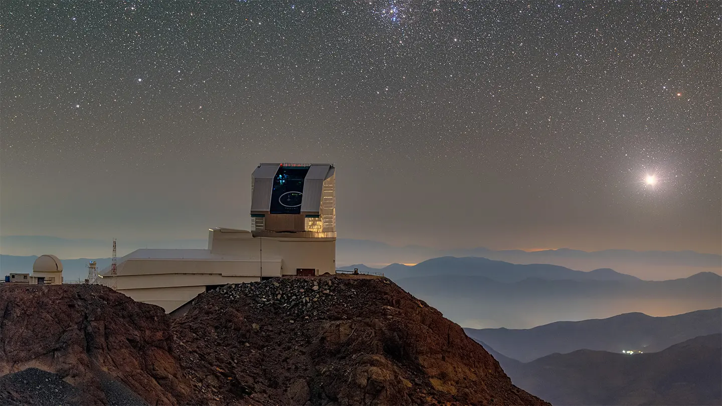 A photo of the Vera Rubin Observatory