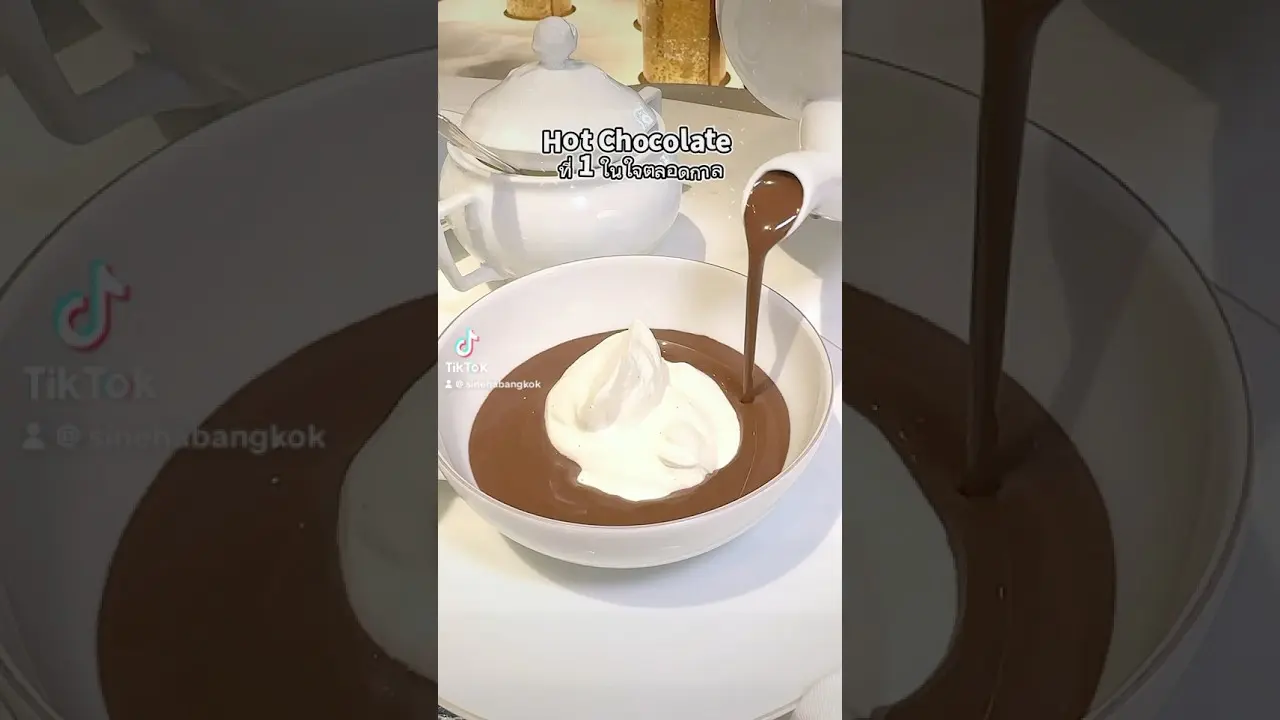 The best #HotChocolate at Blue by Alain Ducasse #sinehabangkok #MichelinStar #bluebyalainducasse