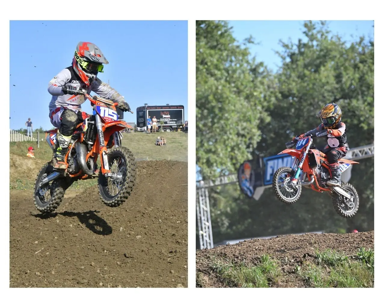 Tom et Louis, deux jeunes de Seine-Maritime, ont participé à leur première course européenne de motocross